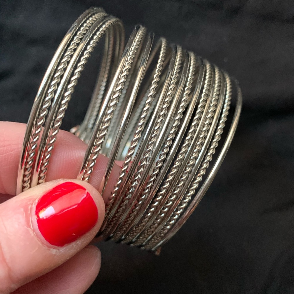 Silver tone bracelet